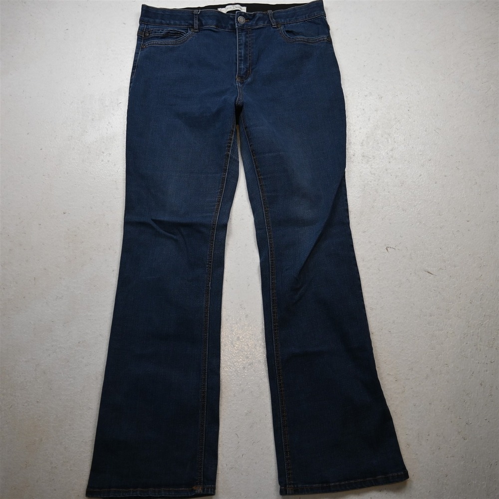 1946 Denim 14 Comfort Waist High Rise Bootcut Medium Stretch Denim Womens Jeans